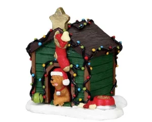 Lemax Village Collection Lemax Decorated Light Doghouse #02808