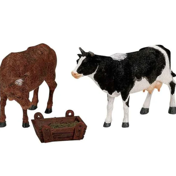 Lemax Village Collection Lemax Feeding Cow & Bull, Set Of 3 #12512