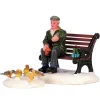 Lemax Village Collection Lemax Feeding Pigeons, Set Of 2 #42905