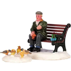 Lemax Village Collection Lemax Feeding Pigeons, Set Of 2 #42905
