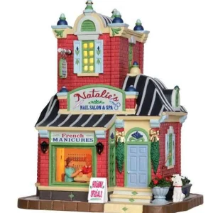 Lemax Village Collection Lemax Natalie's Nail Salon & Spa #45686