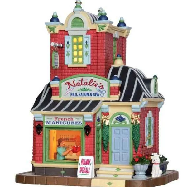 Lemax Village Collection Lemax Natalie's Nail Salon & Spa #45686