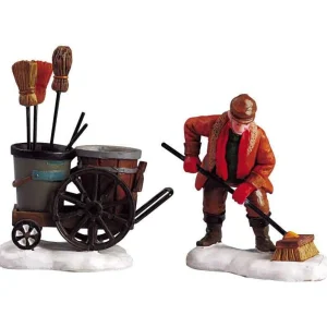 Lemax Village Collection Lemax Street Sweeper, Set Of 2 #52093