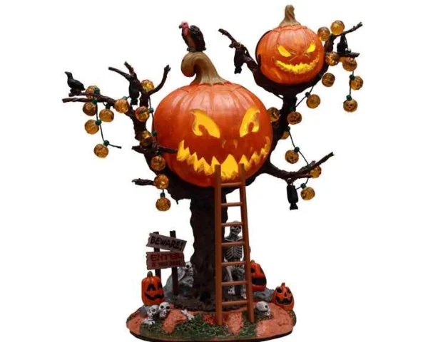 Lemax Village Collection Pumpkin Tree House, Battery Operated #14856