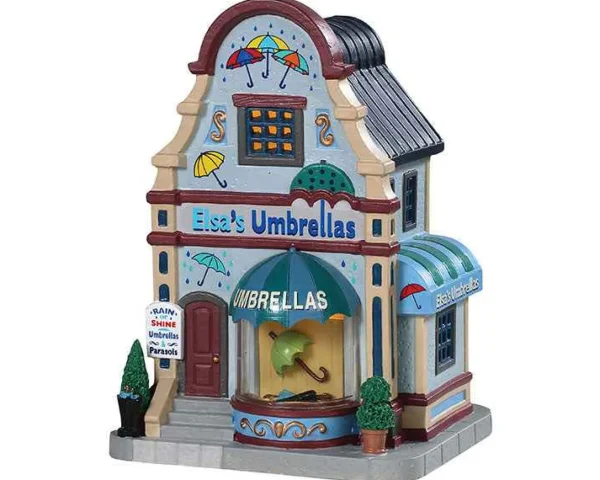Lemax Village Collection Elsa's Umbrellas #95496