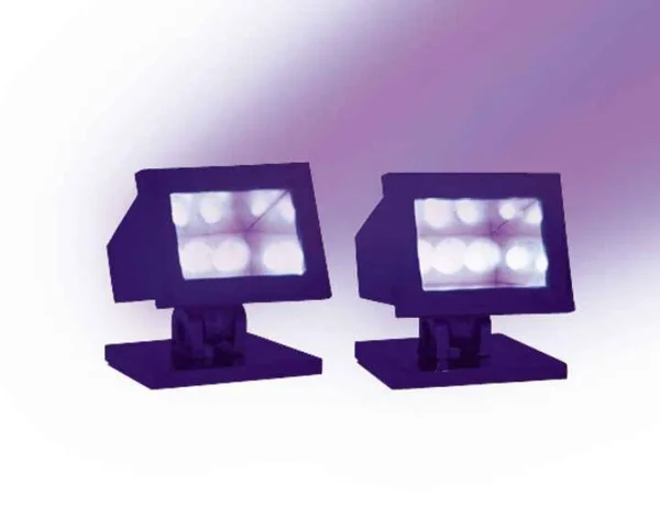 Lemax Village Collection Halloween Purple Light, Set Of 2, B/O Lighted Accessory #34974