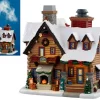 Lemax Village Collection Thicket Falls Cabin, With 4.5V Adaptor #05698