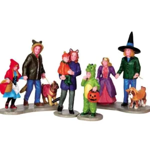 Lemax Village Collection Trick Or Treating Fun, Set Of 4 #42217