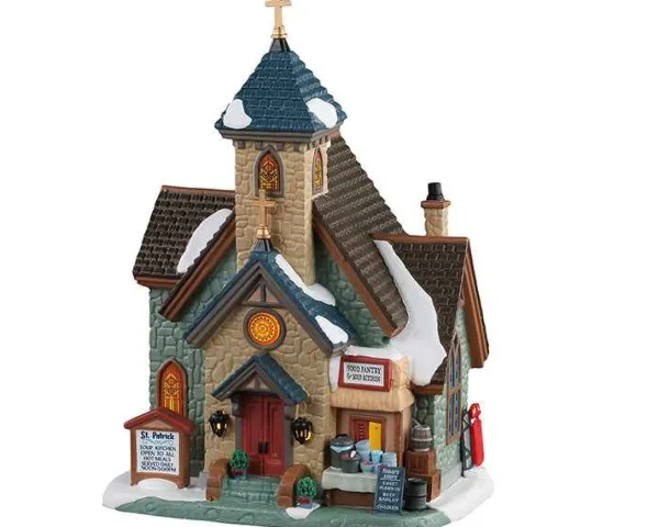 Lemax Village Collection St. Patrick's Food Pantry & Soup Kitchen #15786