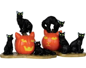 Lemax Village Collection Halloween Cats, Set Of 2 Figurines #12883