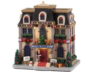 Lemax Village Collection Christmas At The Savoy, With 4.5V Adaptor #15737