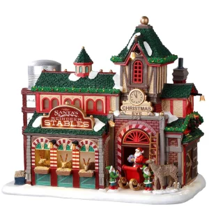 Lemax Village Collection Santa's Reindeer Stables, Battery Operated (4.5V) #25926