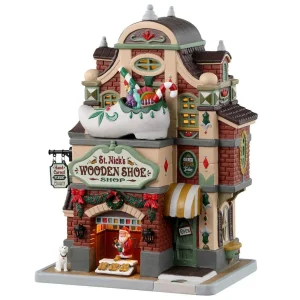 Lemax Village Collection St. Nick's Wooden Shoe Shop #35069