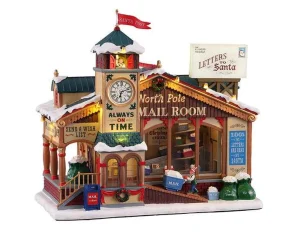 Lemax Village Collection North Pole Mail Room, With 4.5V Adaptor #15733