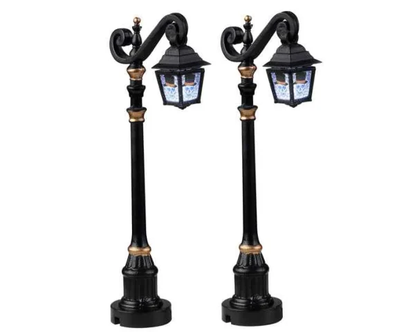 Lemax Village Collection Skeleton Deco Lamp, Set Of 2, Battery Operated (4.5V) #24987