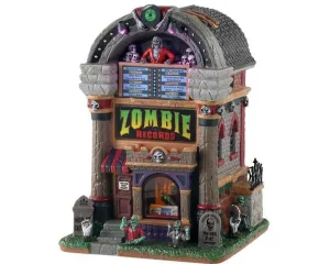 Lemax Village Collection Zombie Records, With 4.5V Adaptor #15726