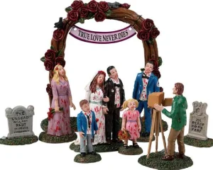 Lemax Village Collection Zombie Wedding Party, Set Of 9 #23587