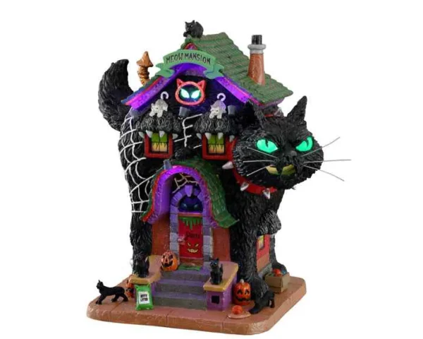 Lemax Village Collection Meow Mansion, B/O (4.5V) #15730