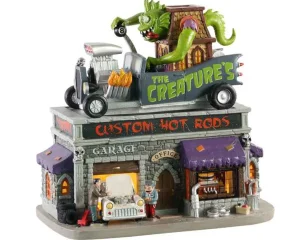 Lemax Village Collection The Creature's Custom Hot Rod Shop #05611