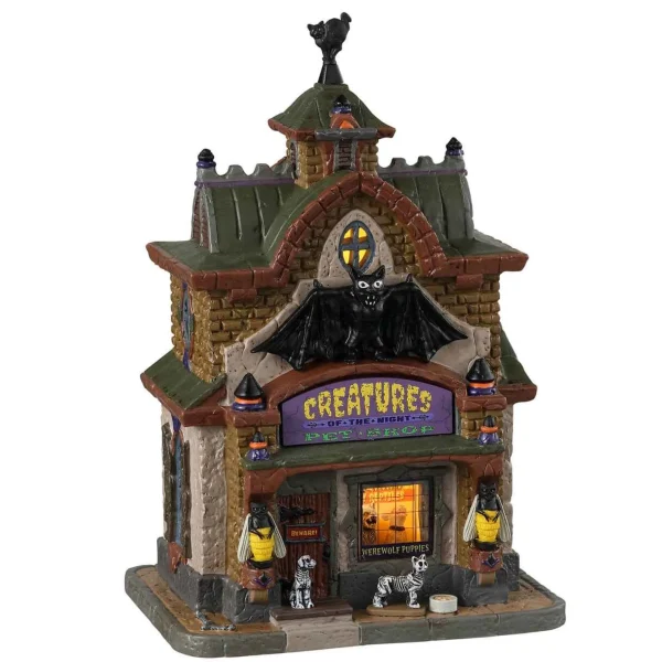 Lemax Village Collection Creatures Of The Night Pet Shop #35013