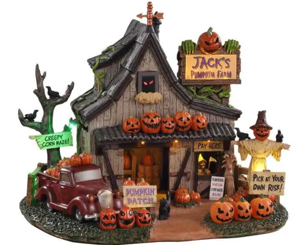 Lemax Village Collection Jack's Pumpkin Farm, Battery Operated #04716