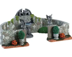 Lemax Village Collection Grey Gargoyle Gardens, Set Of 6 Table Accent #83350