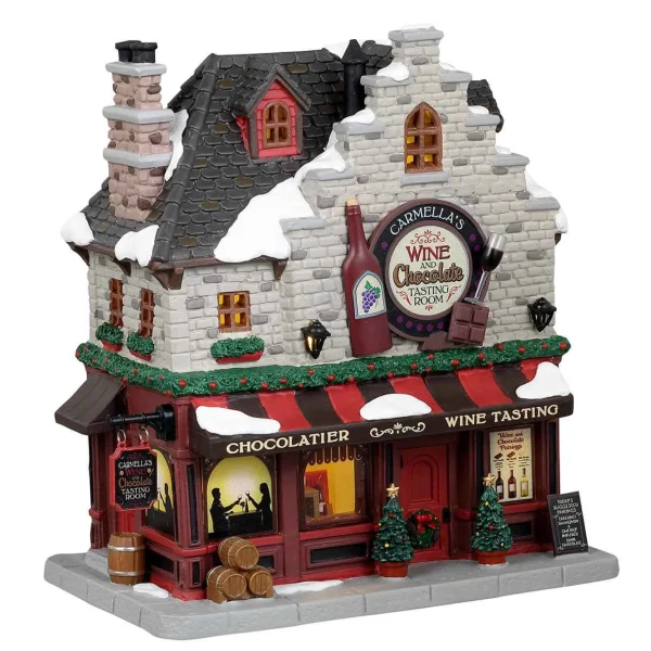 Lemax Village Collection Carmella's Wine And Chocolate Tasting Room #35062