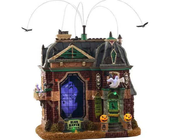 Lemax Village Collection Black Raven Manor, With 4.5V Adaptor #05605