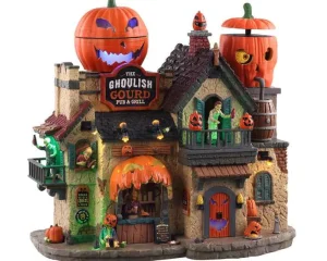 Lemax Village Collection The Ghoulish Gourd Pub & Grill, With 4.5V Adaptor #05602