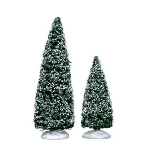 Lemax Village Collection Snowy Juniper Tree, Set Of 2 #34665