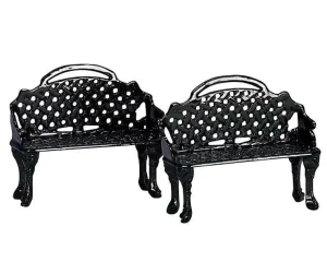 Lemax Village Collection Patio Bench, Set Of 2 #34897