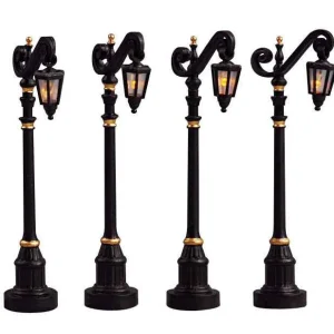 Lemax Village Collection Colonial Street Lamp, Set Of 4 #54313