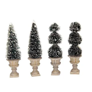 Lemax Village Collection Cone-Shaped Sculpted Topiaries #34965