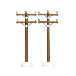 Lemax Village Collection Telephone Poles, Set Of 2 #64461