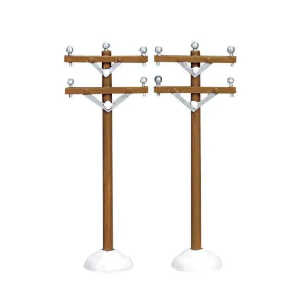 Lemax Village Collection Telephone Poles, Set Of 2 #64461