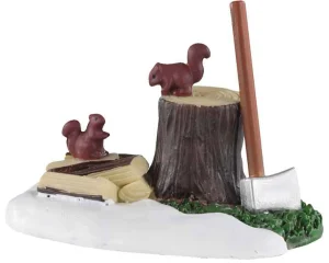 Lemax Village Collection Axe And Logs #04730