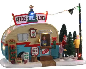 Lemax Village Collection Ted's Tree Lot, B/O Table Accent #04746