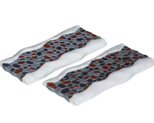 Lemax Village Collection Stone Road - Straight, Set Of 2 #34644