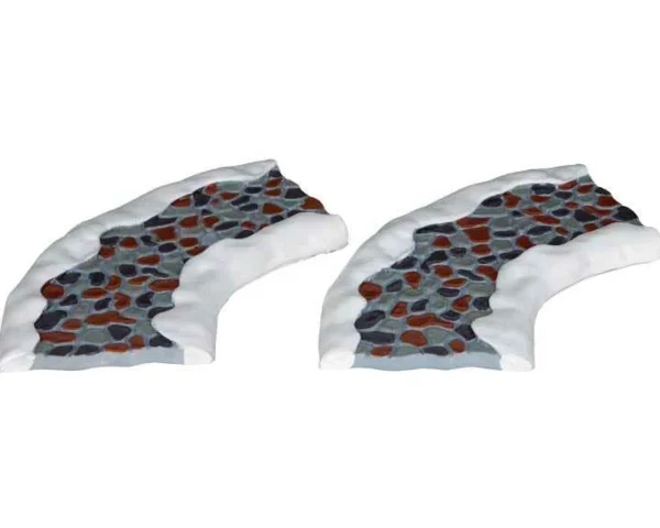 Lemax Village Collection Stone Road - Curved, Set Of 2 #34663