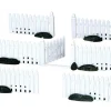Lemax Village Collection Plastic Picket Fence, Set Of 7 #14388