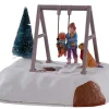 Lemax Village Collection Puppy Gets A Swing Ride, B/O Table Accent #14836
