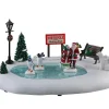 Lemax Village Collection North Pole Skating Rink, B/O Table Accent #14837