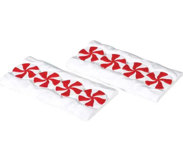 Lemax Village Collection Candy Cane Lane, Straight, Set Of 2 #74206