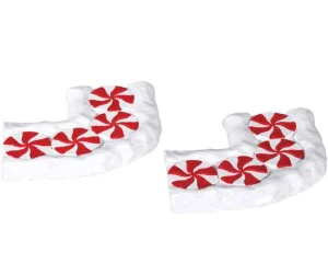 Lemax Village Collection Candy Cane Lane, Curved, Set Of 2 #74207
