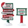 Lemax Village Collection North Pole Signs, Set Of 2 #74325