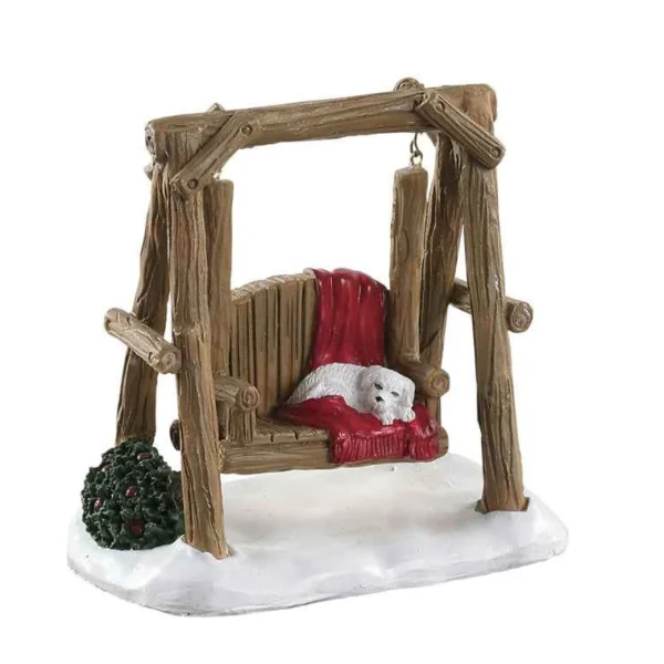 Lemax Village Collection Rustic Log Swing #84363