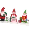 Lemax Village Collection Christmas Garden Gnomes, Set Of 3 #04739
