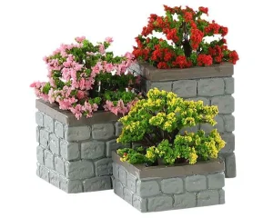 Lemax Village Collection Flower Bed Boxes, Set Of 3 #84380