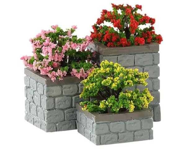 Lemax Village Collection Flower Bed Boxes, Set Of 3 #84380