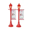 Lemax Village Collection North Pole Lamppost, Set Of 2, Battery Operated (4.5V)72 #34091